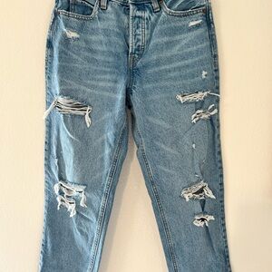 Distressed denim size 6